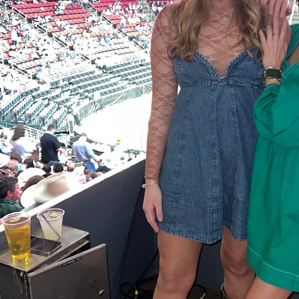 EUC Free People Altura Denim Dress